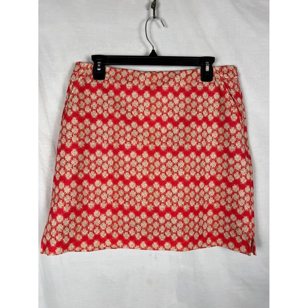 EP Pro Coral and Cream Patterned Skirt w/ Shorts Skort